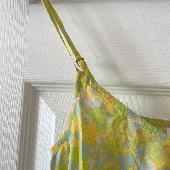 Abound floral mod hippie 1970s 1960s retro tank ruffled - Picture 5 of 7